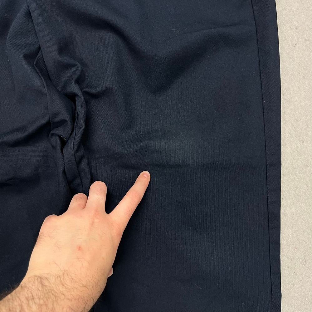 Dickies 857 Navy Blue Work Pants Mens 40x32 Straight Leg Twill Chinos Dark Navy - Picture 3 of 6
